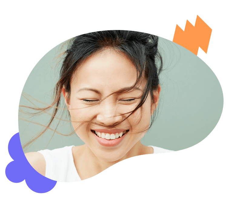 Smiling Asian woman