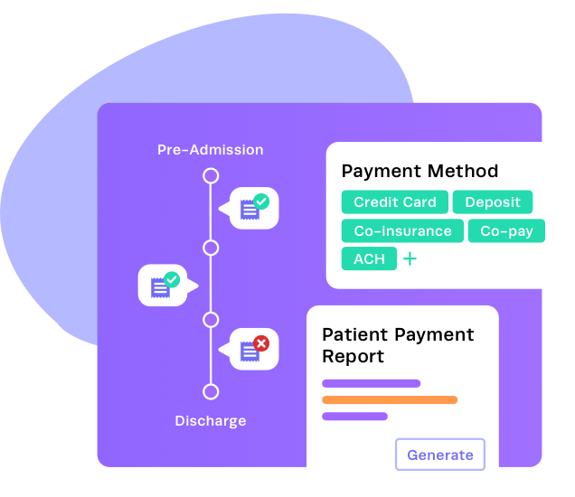 Patient payment sample dashboard