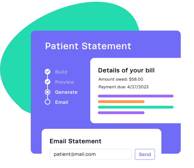 Patient statement sample dashboard
